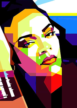 Rihanna Pop Art Portrait