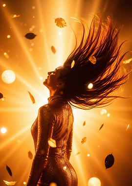 Golden Woman in Light