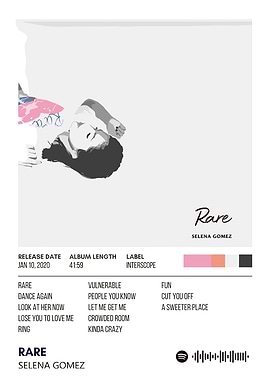 Selena Gomez - Rare Album Cover