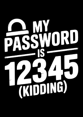 Funny Password Joke Design