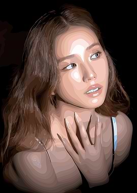 Jisoo Blackpink Portrait Art