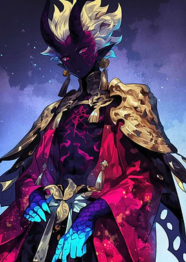 Horned Demon Character Art