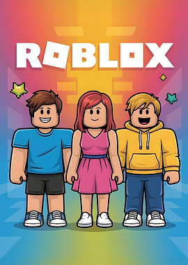 Roblox Characters Cartoon Illustration