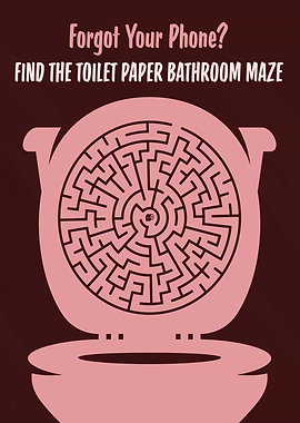 Toilet Paper Bathroom Maze Puzzle Game