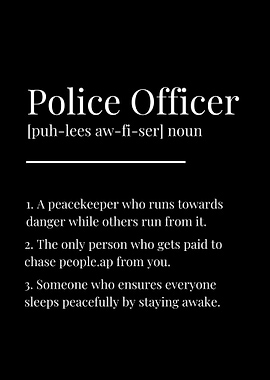Funny Police Officer Definition