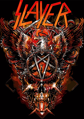 Slayer Band Logo Graphic Art
