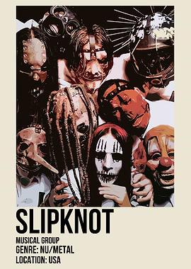 Slipknot Band Poster