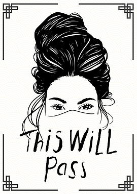 This Will Pass - Minimalist Portrait