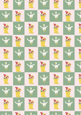 Duck and Boots Pattern