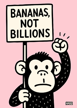 Bananas, Not Billions: Monkey Protest Art