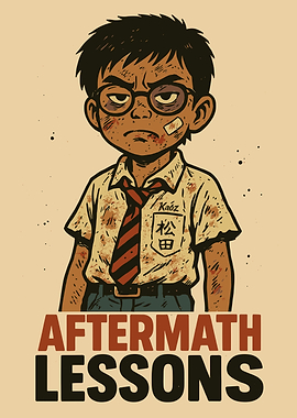 Aftermath Lessons: Cartoon tough schoolboy