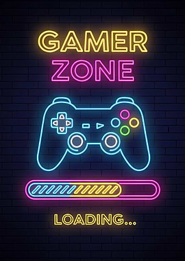 Gamer Zone Neon Sign