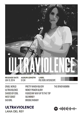 LANA DEL REY Ultraviolence album cover by Lana Del Rey