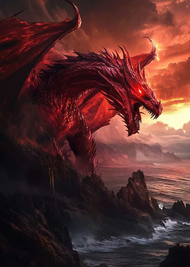 Dragon Overlooking Sea
