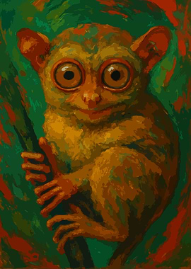 Tarsier Painting Art