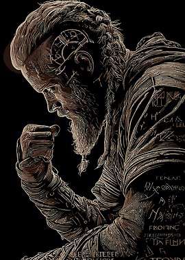 Viking Warrior in Contemplation