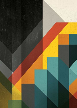 Abstract Geometric Shapes Art