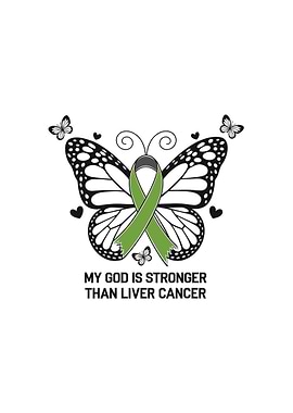 Liver Cancer Awareness Butterfly Design