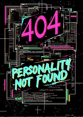 404 Personality Not Found Digital Art