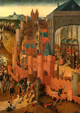 Medieval Siege Painting