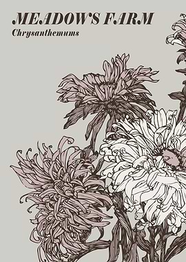 Meadow's Farm Chrysanthemums Floral Art