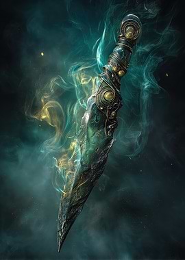 Mystical Emerald Dagger