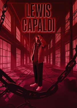 Lewis Capaldi in Red Industrial Setting