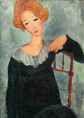 Portrait of a Woman with Red Hair