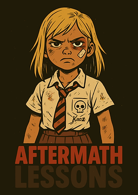 Aftermath Lessons: Cartoon Tough Schoolgirl