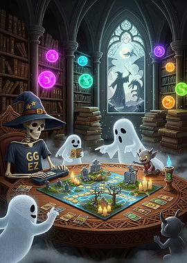 Spooky Game Night Library