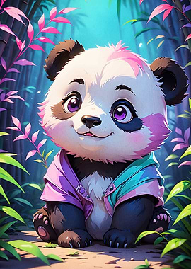 Cute Panda Forest Animal