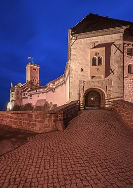 Wartburg Castle at Night