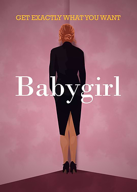 Babygirl Woman in Black Dress