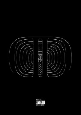 Abstract Black and White Tunnel Design Lil tecca