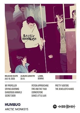 arctic monkeys Humbug Album Cover by Arctic Monkeys