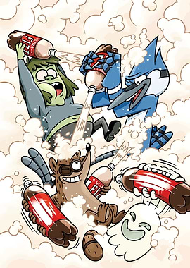Regular Show Soda Fight Cartoon