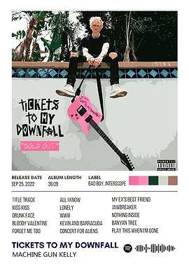 machine gun kelly mgk Tickets to My Downfall Album Cover