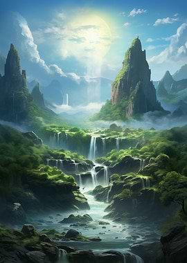 Lush Mountain Landscape