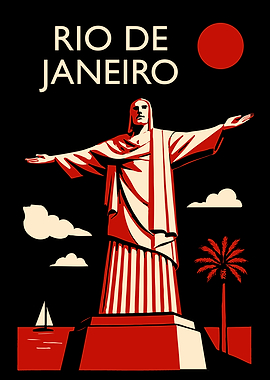Rio de Janeiro Travel Poster Art