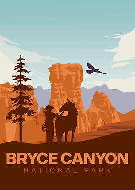 Bryce Canyon National Park Illustration