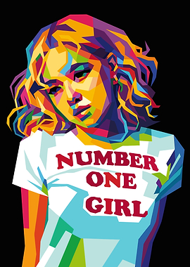 Colorful Pop Art Portrait of a Rose Blackpink