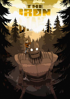The Iron Giant and Hogarth Poster