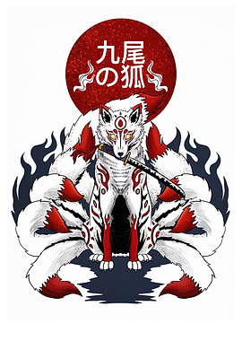 Nine-Tailed Fox Illustration