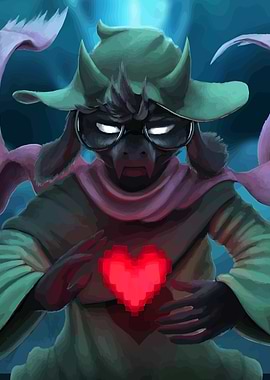 Ralsei Holding Heart Digital Art