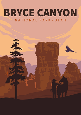 Bryce Canyon National Park Illustration