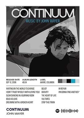 john mayer Continuum Album Cover by John Mayer