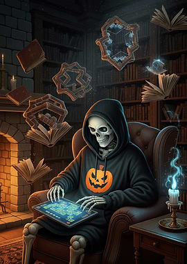 Skeleton Gamer Library
