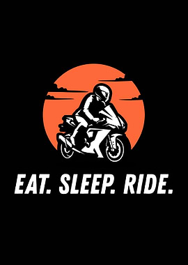 Eat Sleep Ride Motorcycle Graphic