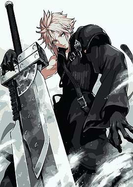 Cloud Strife with Buster Sword