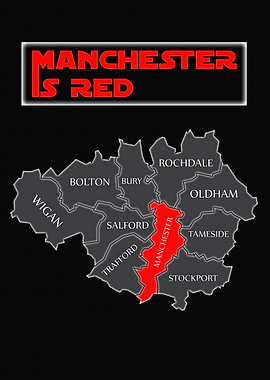 Manchester is Red Map